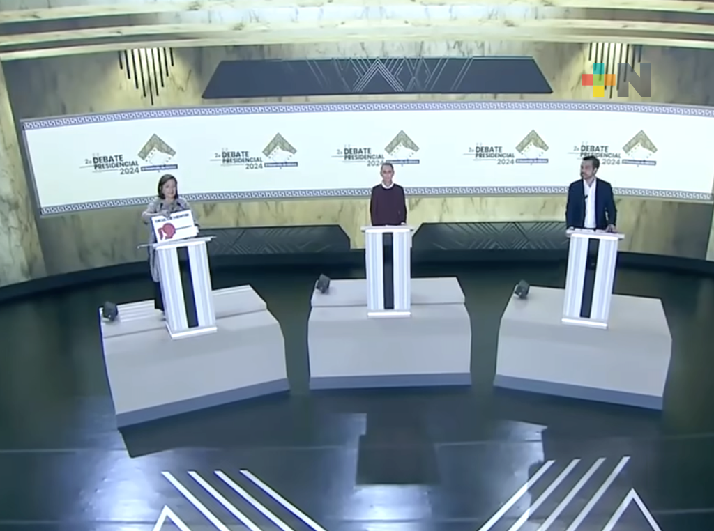 INE celebra segundo debate entre candidatas y candidato a la presidencia